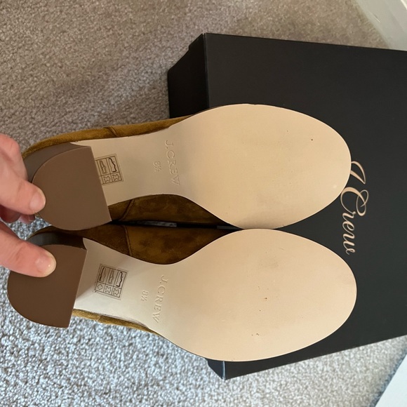 NWB J Crew Suede Ankle Boots with Wrap Around Buckle, size 8.5 - Picture 8 of 12